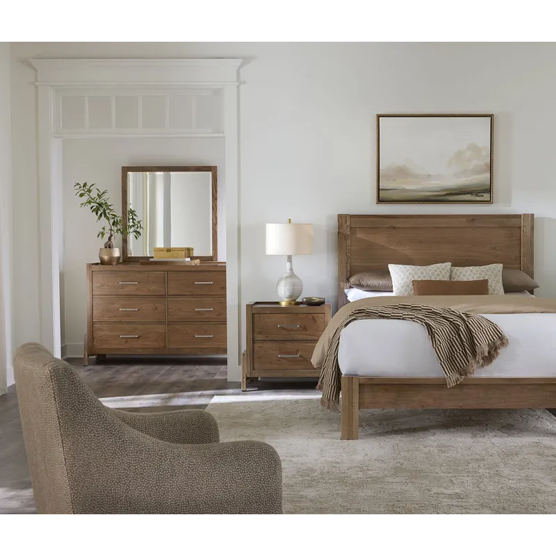 Mercer Street-Pecan Finish Heavy Poster Headboard - King