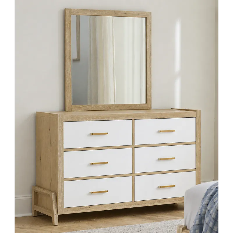 Mercer Street-Linen Finish Dresser 6 Drawer