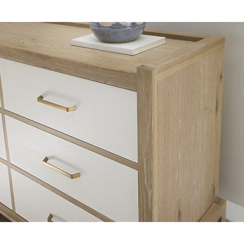 Mercer Street-Linen Finish Dresser 6 Drawer