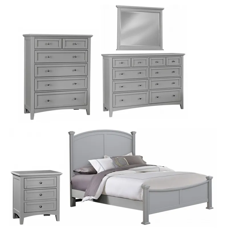 BB Bonanza-Gray 5 PC Queen Poster Bedroom Set