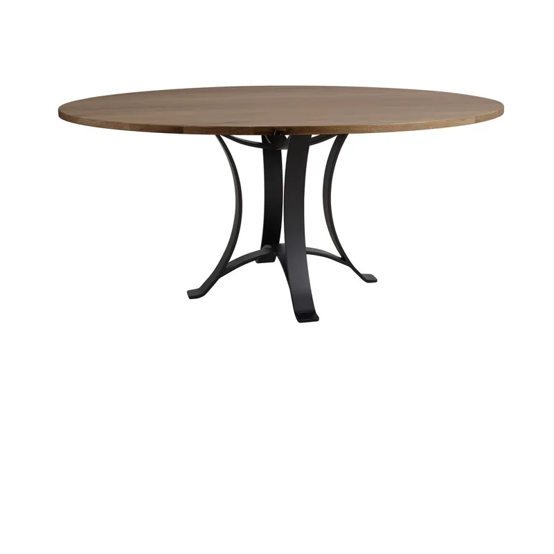 Dovetail Dining-Natural Round Table Top 60" W 1" Top
