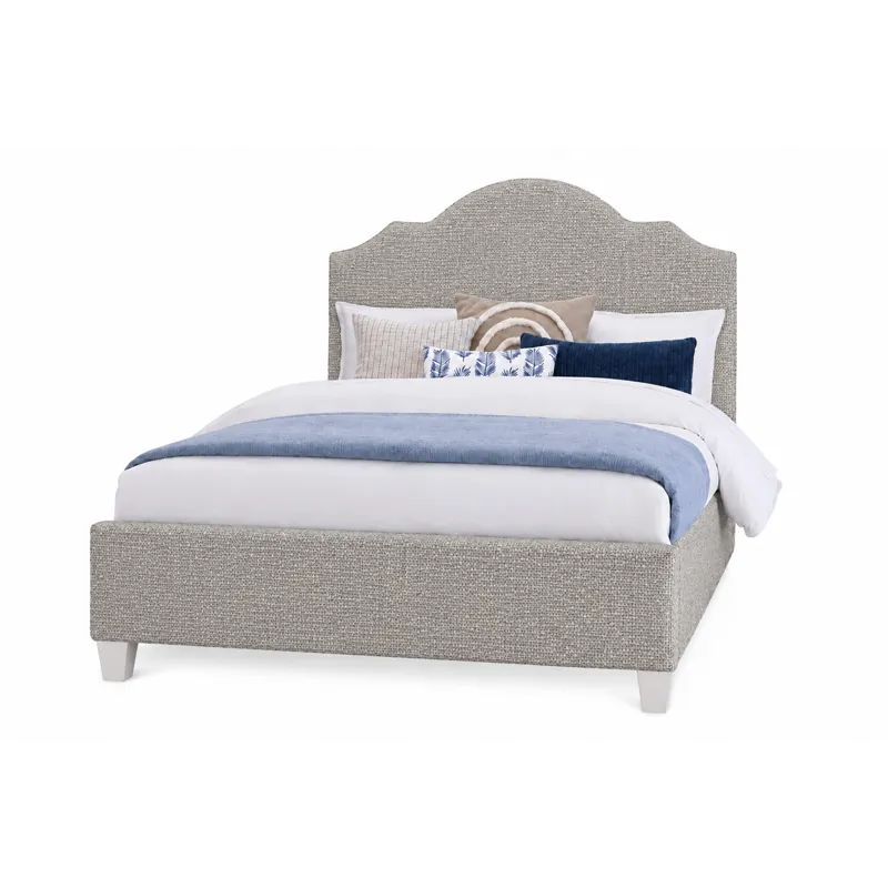 Tide & Timber-Grey Oak Ash Grey Upholstered Headboard - Full
