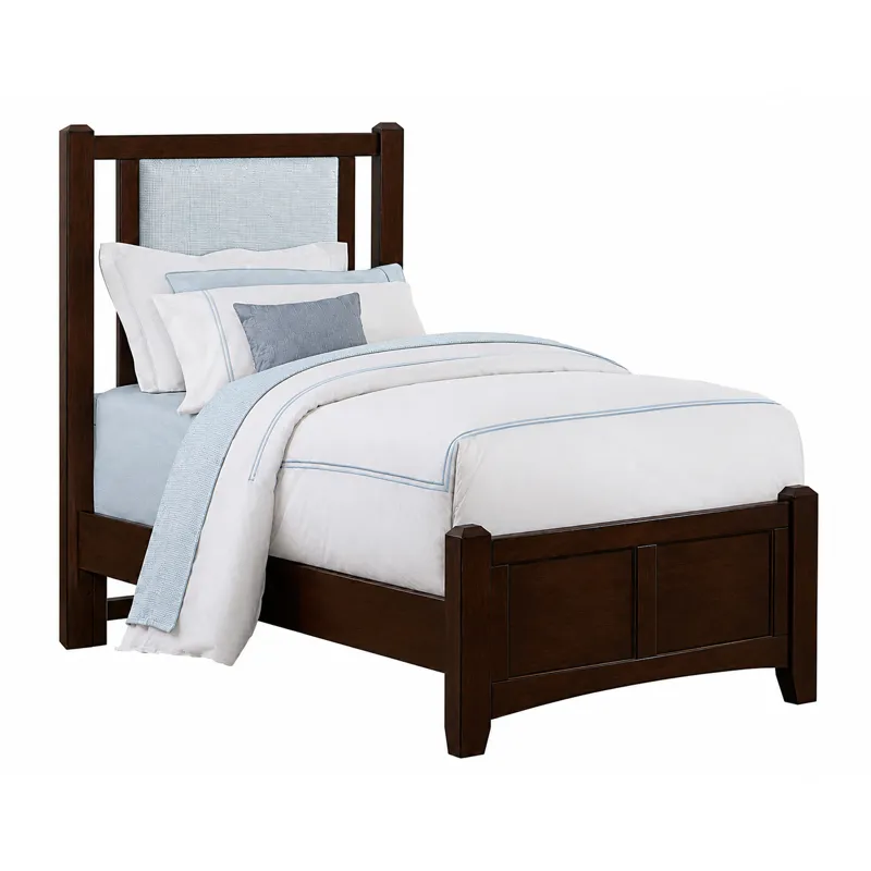 BB Bonanza-Merlot Blue Upholstered Bed