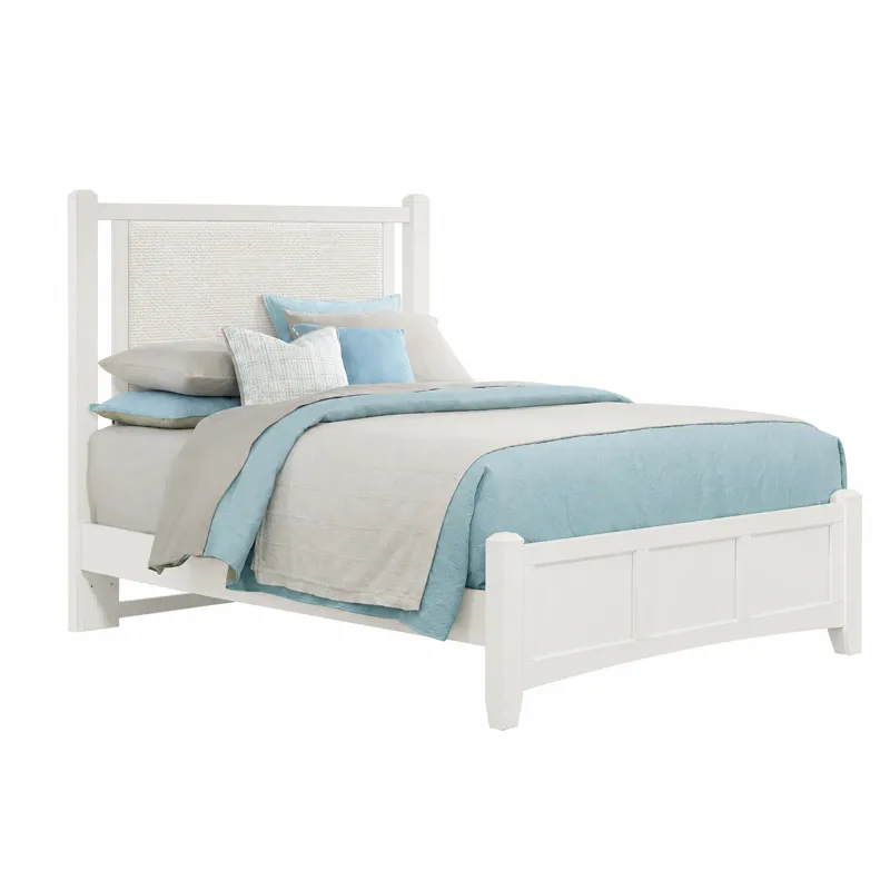 BB Bonanza-White Linen Upholstered Bed