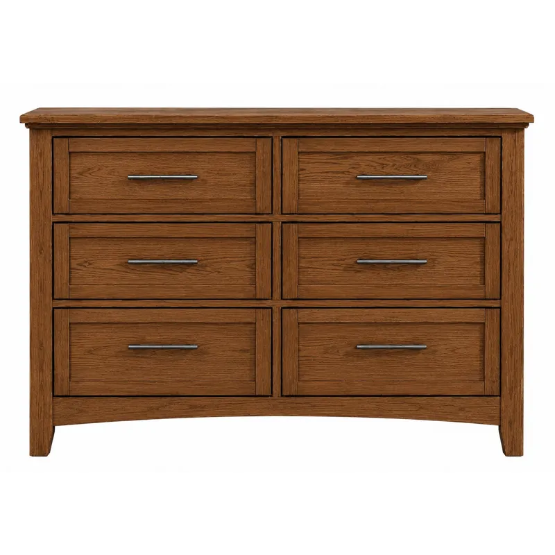 BB Jamestown Oak-Natural Double Dresser 6 Drawer