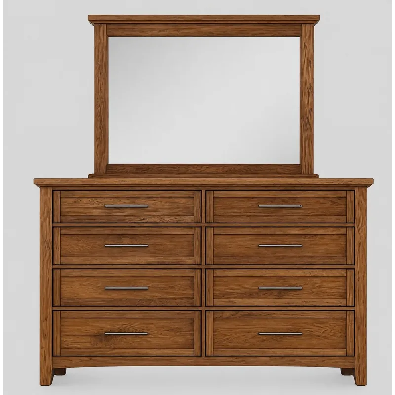 BB Jamestown Oak-Natural Triple Dresser 8 Drawer