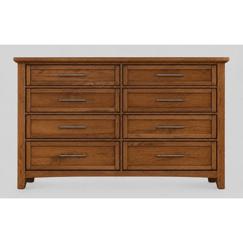 BB Jamestown Oak-Natural Triple Dresser 8 Drawer