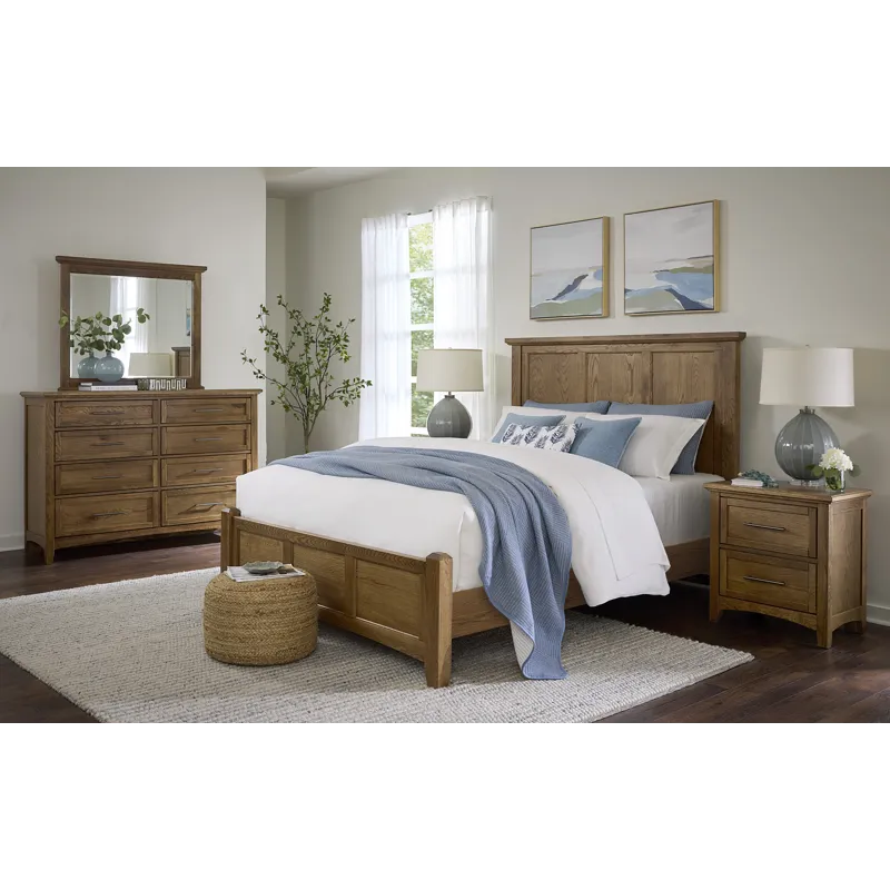 BB Jamestown Oak-Natural Mansion Bed - King