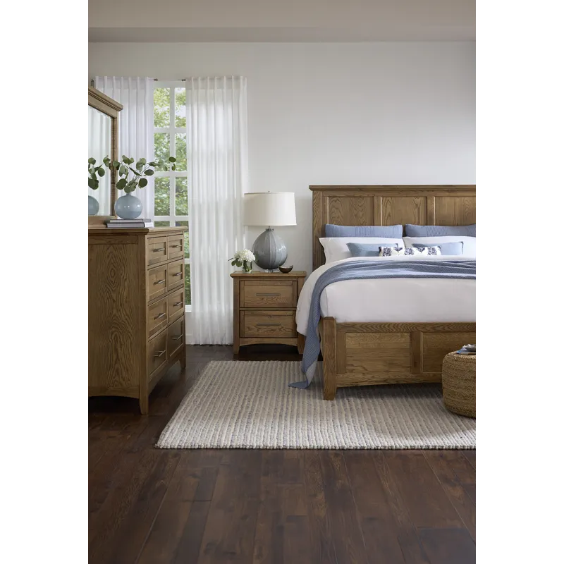 BB Jamestown Oak-Natural Mansion Bed - King