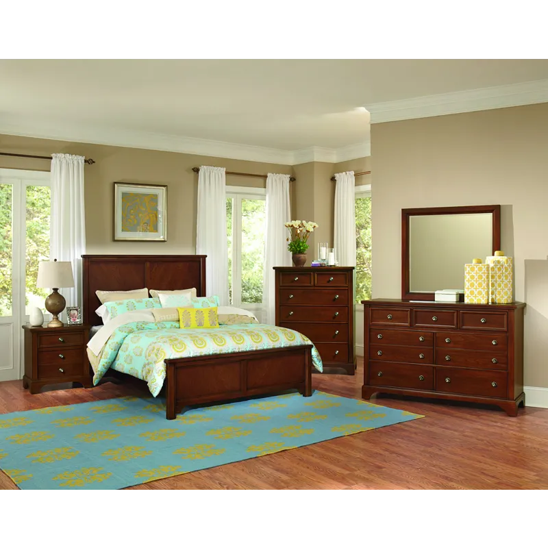 BB Jamestown Oak-Bleached Mansion Headboard - Queen
