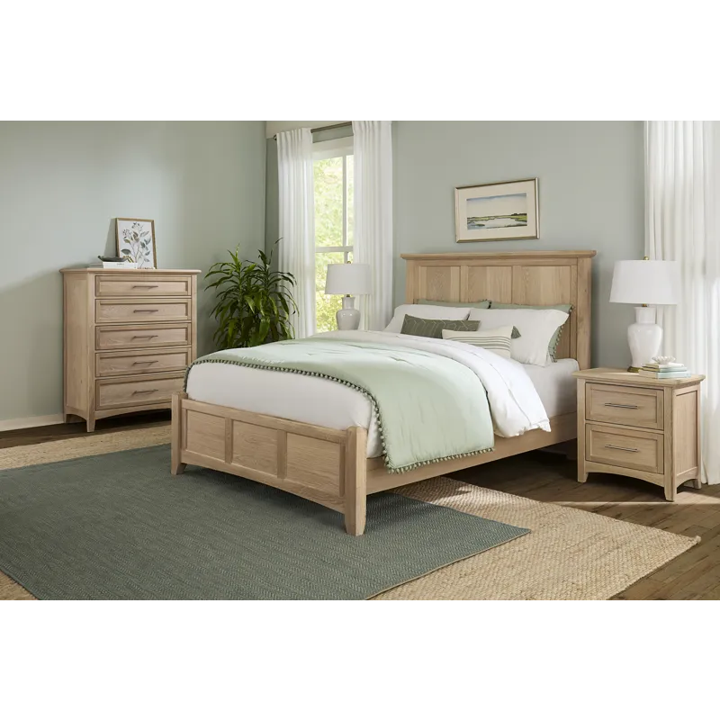 BB Jamestown Oak-Bleached Mansion Bed - King