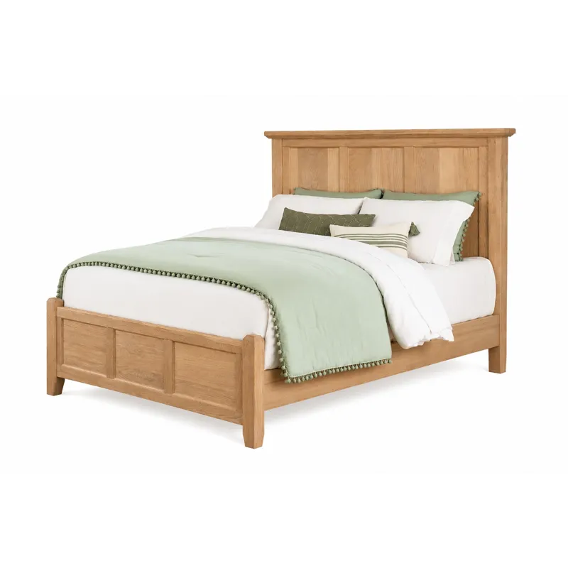 BB Jamestown Oak-Bleached Mansion Bed - Full