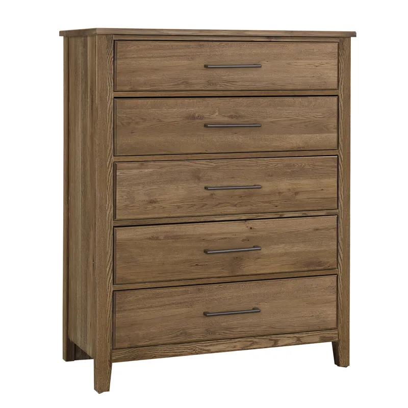 Fulling Mill-Natural Oak Chest 5 Drawer