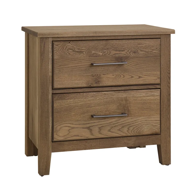 Fulling Mill-Natural Oak Nightstand 2 Drawer