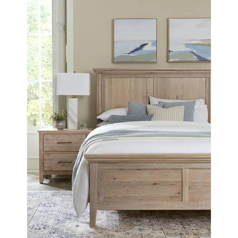 Fulling Mill-Bleached White Mantel Headboard - Queen