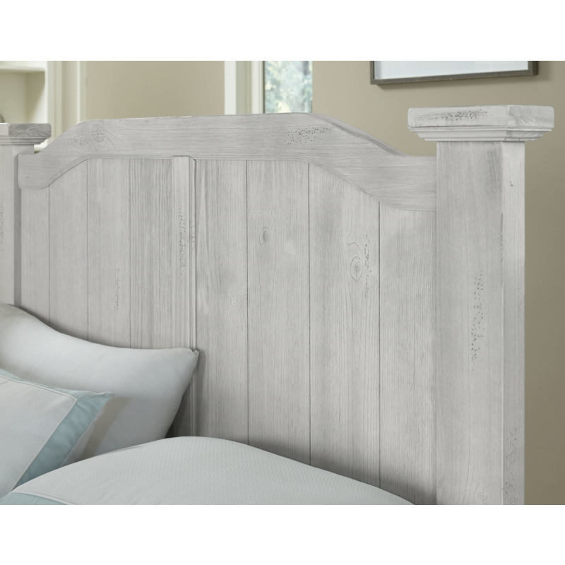 Sawmill Queen Arch Bed Alabaster Two Tone 694558855922 by Vaughan