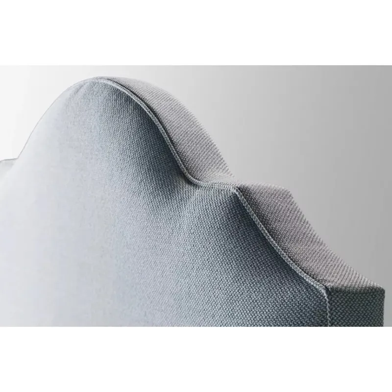 Tide & Timber-Clear Oak Ocean Blue Upholstered Headboard - Full