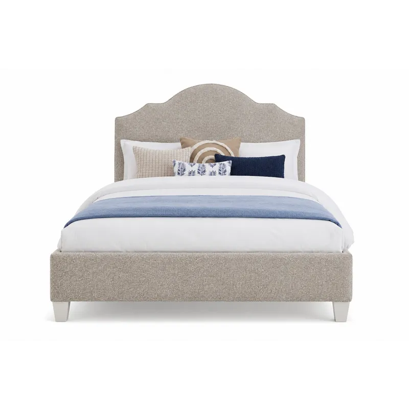 Tide & Timber-Grey Oak Tan Antelope Upholstered Headboard - Full