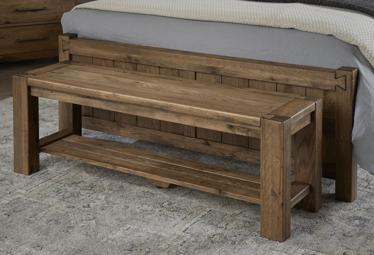 Dovetail Bench Natural 752080 by Vaughan Bassett at Bruce Furniture