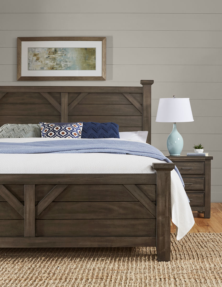 Chestnut Creek King Plank Bed 160668866933MS2 by Vaughan Bassett at