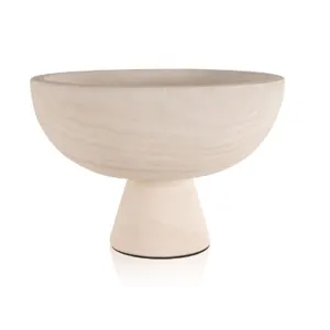 Brixton Natural Wood Pedestal Bowl