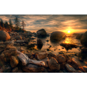 California Lake Tahoe Sunset