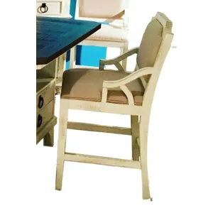 CAMRY BARSTOOL PADDED SEAT WHI