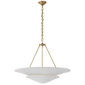 Mollino Large Tiered Chandelier - Hand-Rubbed Antique Brass
