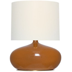 Olinda 24" Low Table Lamp - Crackled Sienna