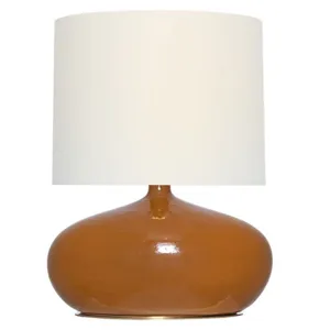 Olinda 24" Low Table Lamp - Crackled Sienna