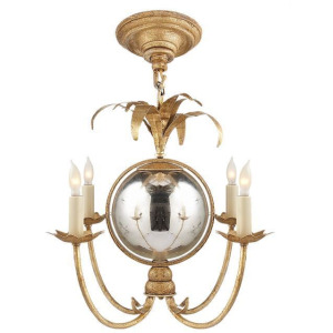 Gramercy Mini Chandelier - Gilded Iron