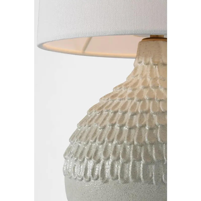 Morava 17" Hand Carved Table Lamp