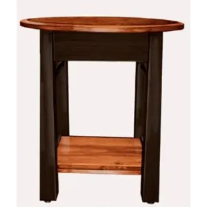 Madison Bow Round End Table