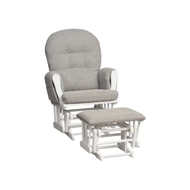 Quinn Hoop Back W/Ottoman - Dove Gray