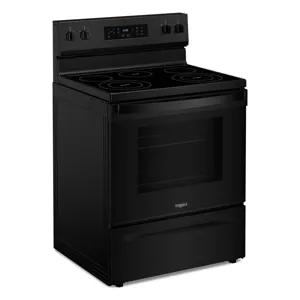 30-Inch Electric Range With Steam Clean - Black