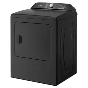 7.0 Cu. Ft. Whirlpool® Top Load Electric Dryer With Moisture Sensor - Volcano Black