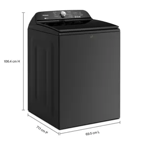 5.2-5.3 Cu. Ft. Whirlpool® Top Load Washer With Removable Agitator - Volcano Black