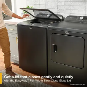 5.2-5.3 Cu. Ft. Whirlpool® Top Load Washer With Removable Agitator - Volcano Black