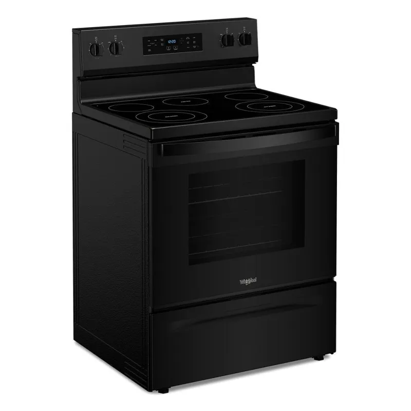 30-Inch Electric Range With Steam Clean - Black