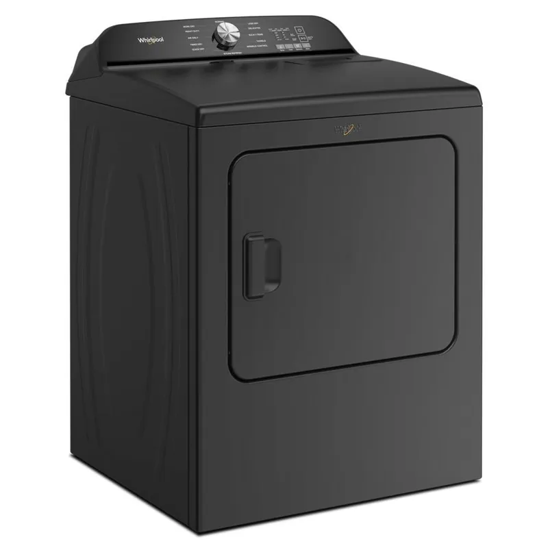 7.0 Cu. Ft. Whirlpool® Top Load Electric Dryer With Moisture Sensor - Volcano Black