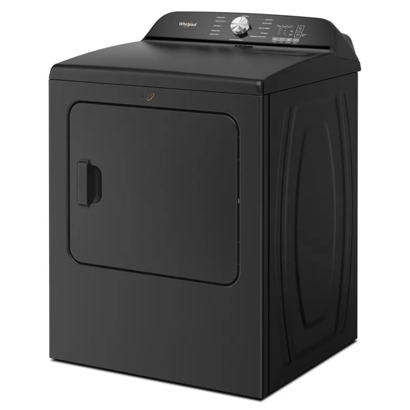 7.0 Cu. Ft. Whirlpool® Top Load Electric Dryer With Moisture Sensor - Volcano Black