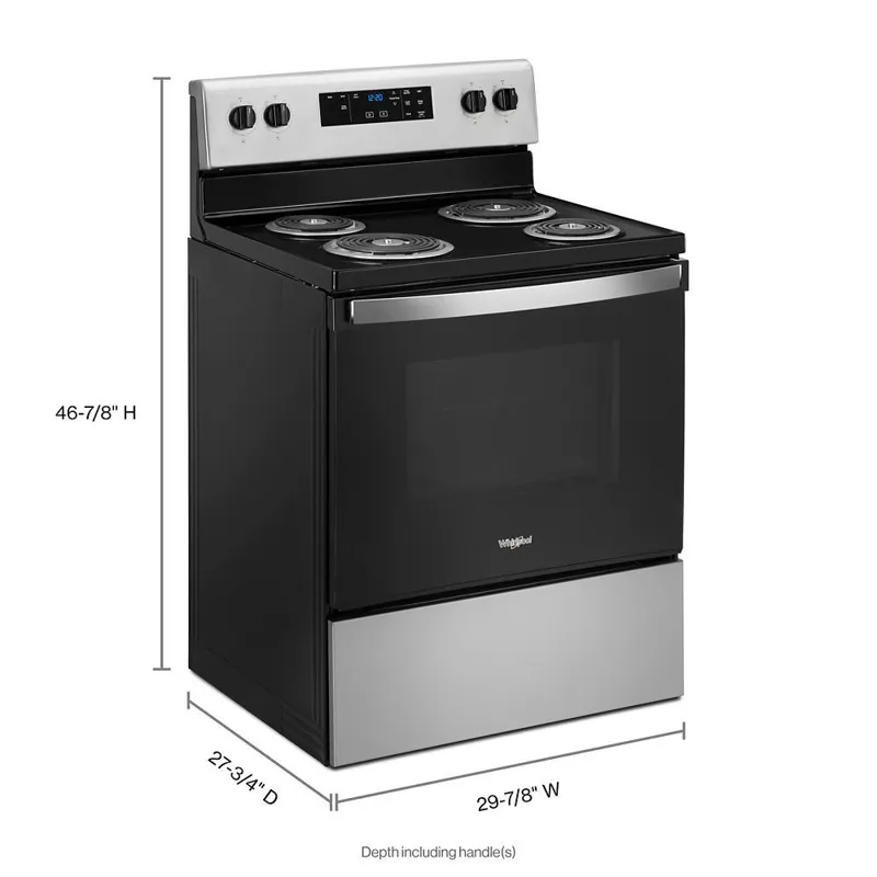 4.8 Cu. Ft. electric Range With Keep Warm Setting - Stainless Steel