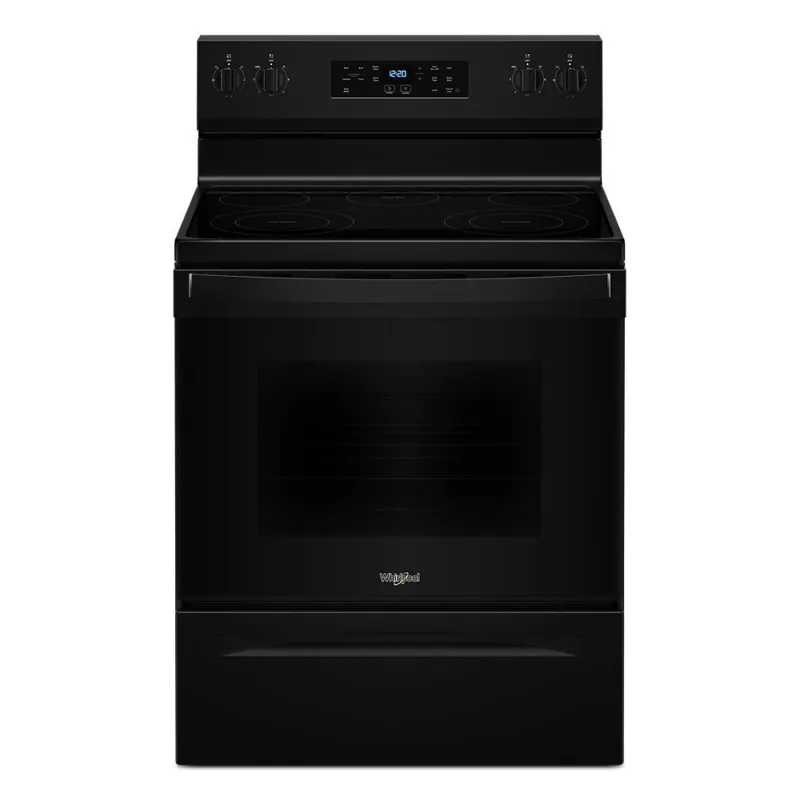 30-Inch Electric Range With Steam Clean - Black