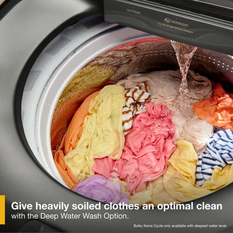 5.2-5.3 Cu. Ft. Whirlpool® Top Load Washer With Removable Agitator - Volcano Black