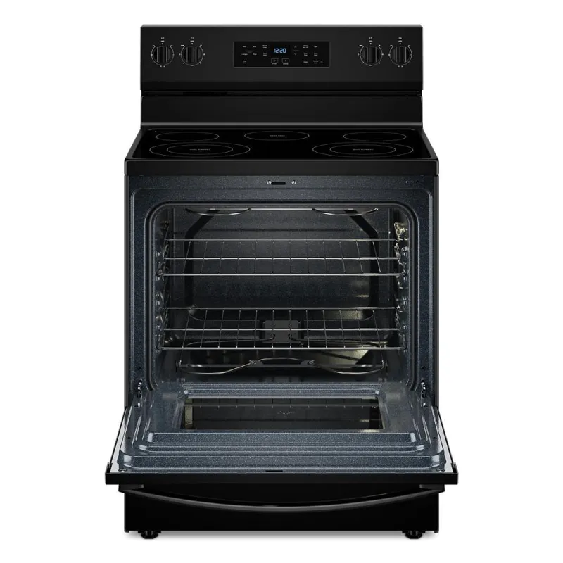 30-Inch Electric Range With Steam Clean - Black
