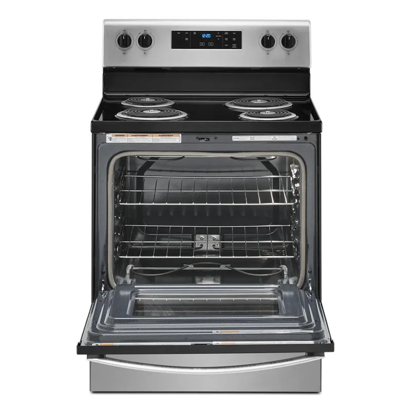 4.8 Cu. Ft. electric Range With Keep Warm Setting - Stainless Steel