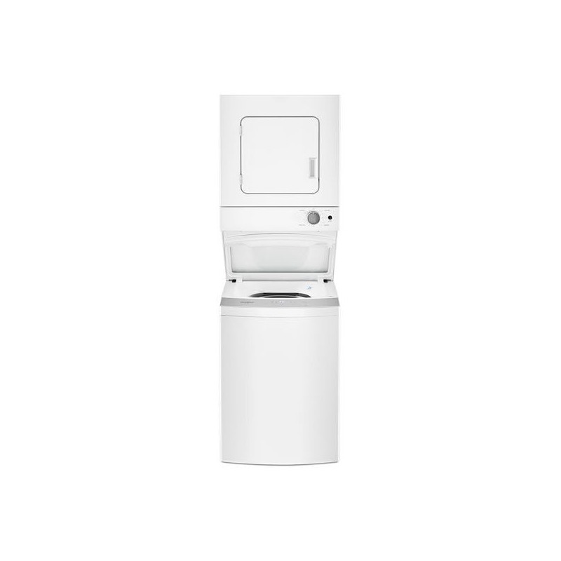 Whirlpool 1.6 Cu. Ft Electric Stacked Laundry Center Wet4024Hw at Gayla