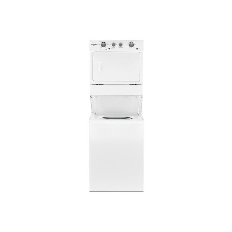 3.5 cu.ft Electric Stacked Laundry Center 9 Wash cycles and AutoDry