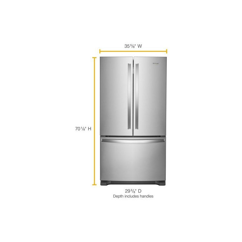 36inch Wide Counter Depth French Door Refrigerator 20 cu. ft