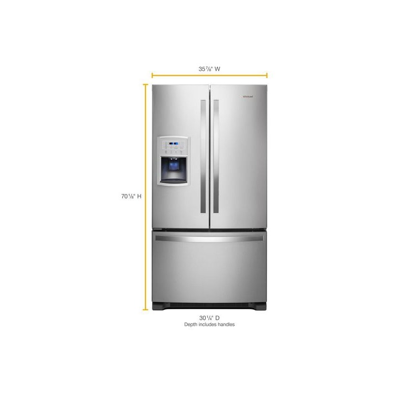 36inch Wide Counter Depth French Door Refrigerator 20 cu. ft